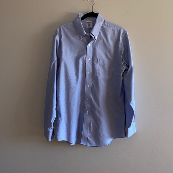 Other - Brooks Brothers Mens Regent Fit Non Iron 100% Cotton Pocket Dress Shirt